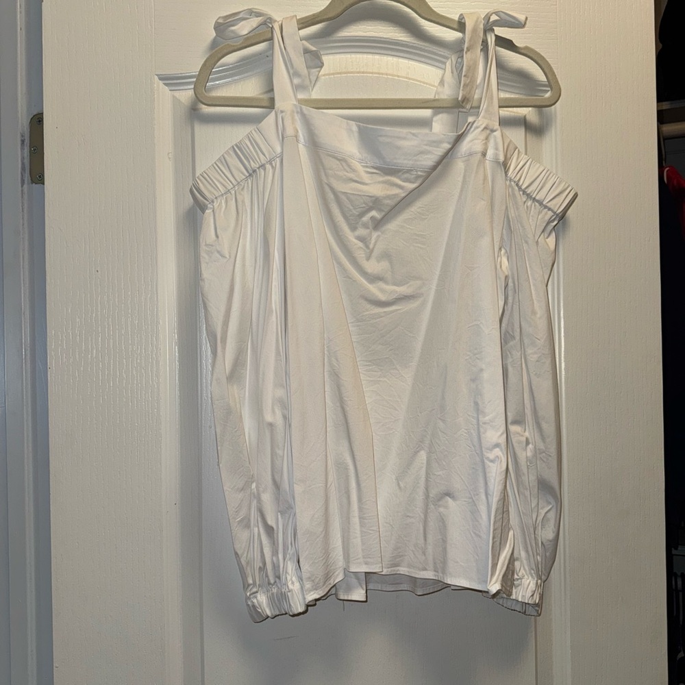 Michael Kors Off Shoulder Long Sleeve Top